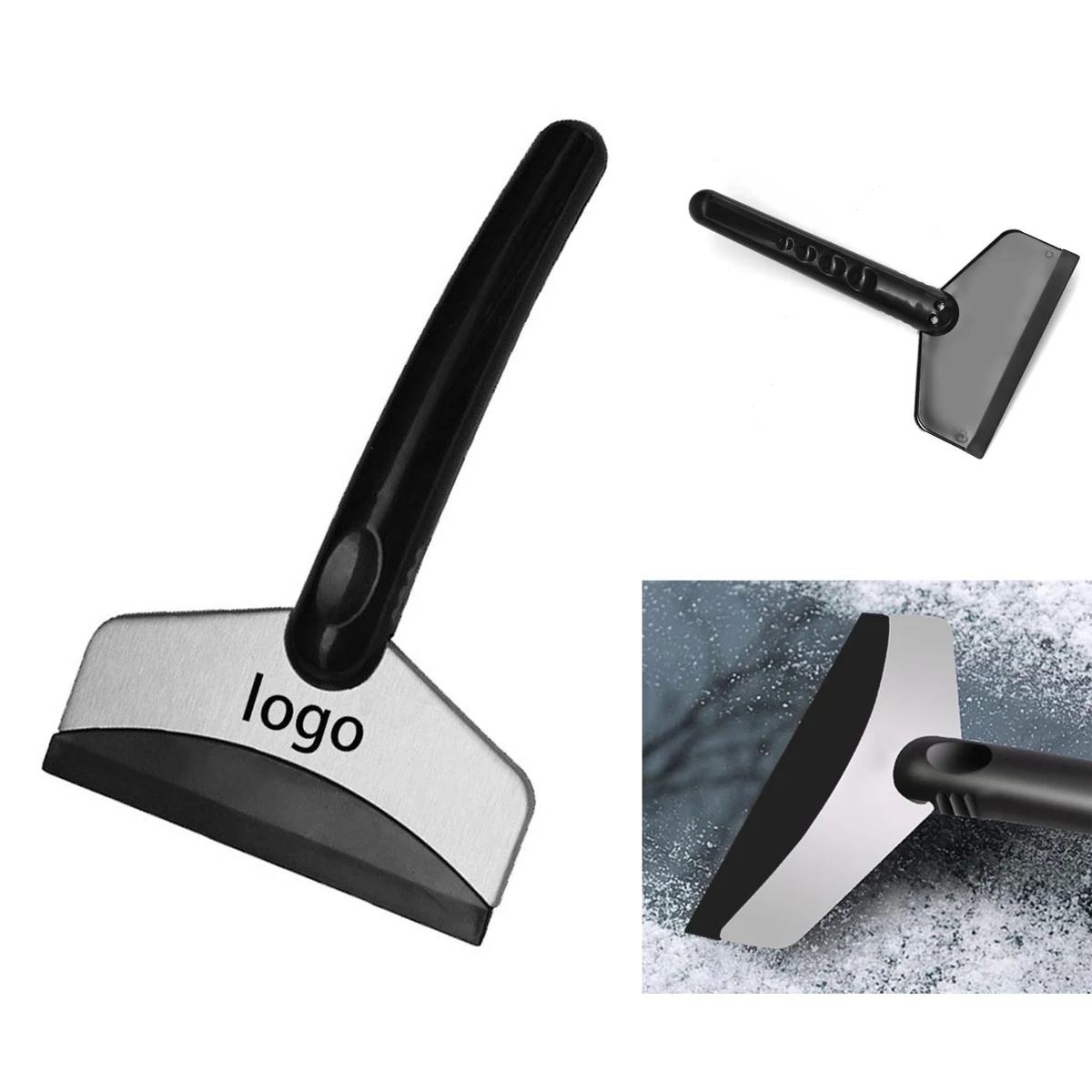 Stainless Steel Glass Snow Shovel 1