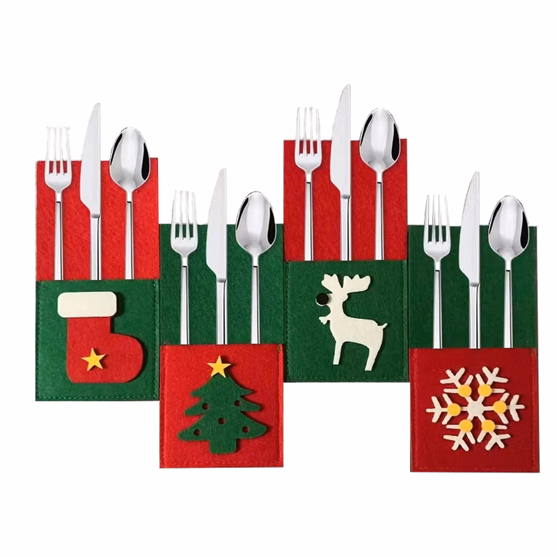 Felt Cutlery Pouch Christmas Decorations