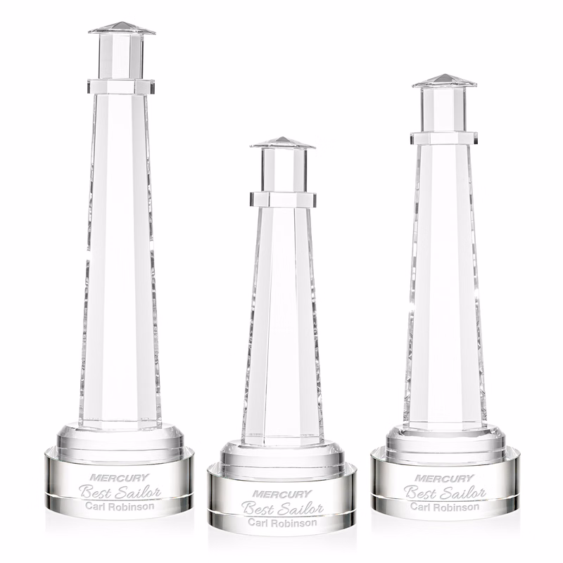 Lighthouse Award on Stanrich Base - Clear