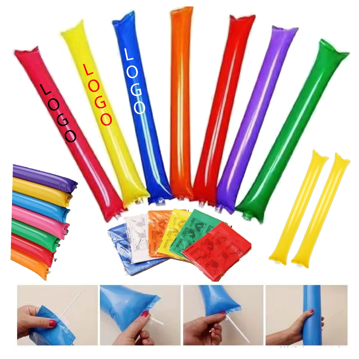 Lightweight Plastic Cheerleading Sticks 1