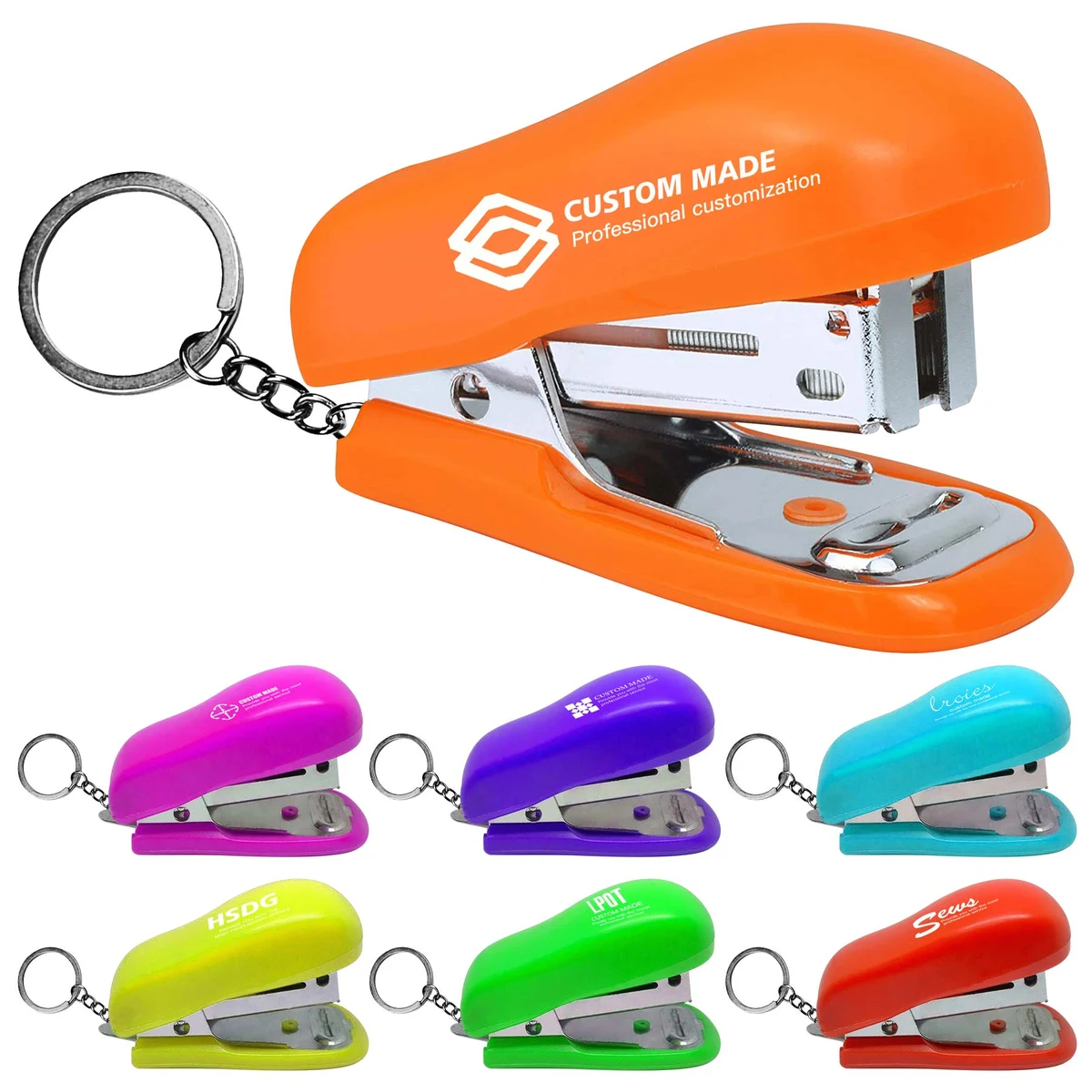Mini Stapler Key Chain with Staple 1
