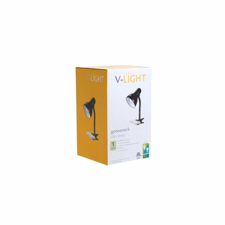 Gooseneck Clip Lamp - Black