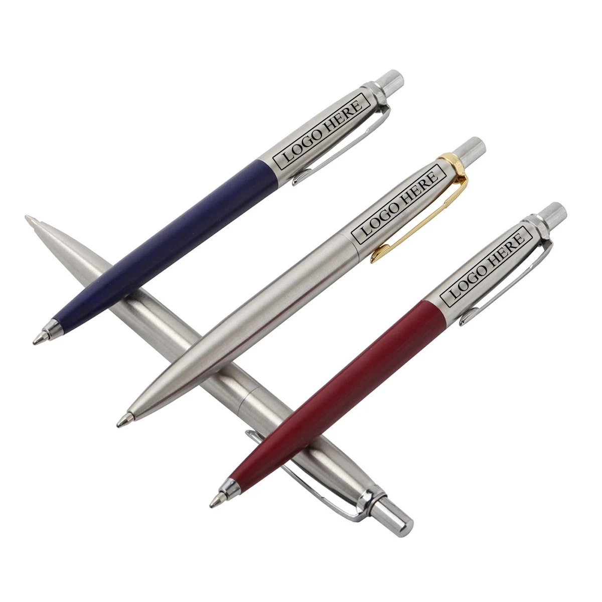 Metal Press Style Ballpoint Pen 1