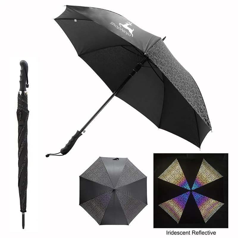46" Arc Reflective Iridescence Umbrella 1