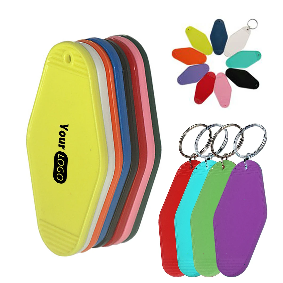 Plastic Vintage Hotel Motel Keychain 1
