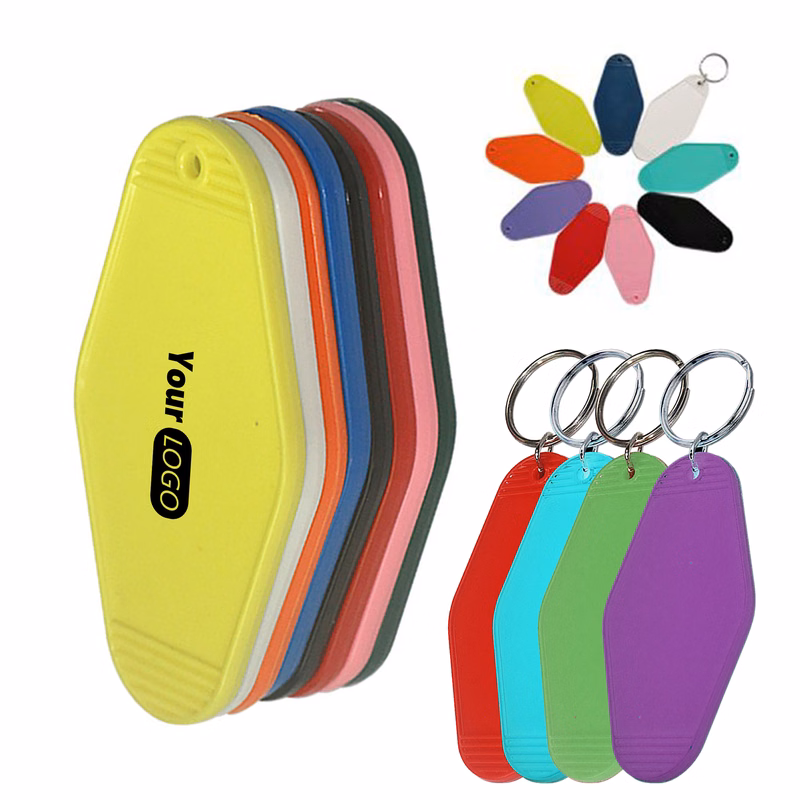 Plastic Vintage Hotel Motel Keychain