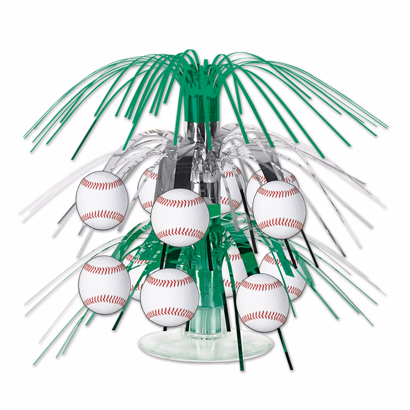 Baseball Mini Cascade Centerpiece