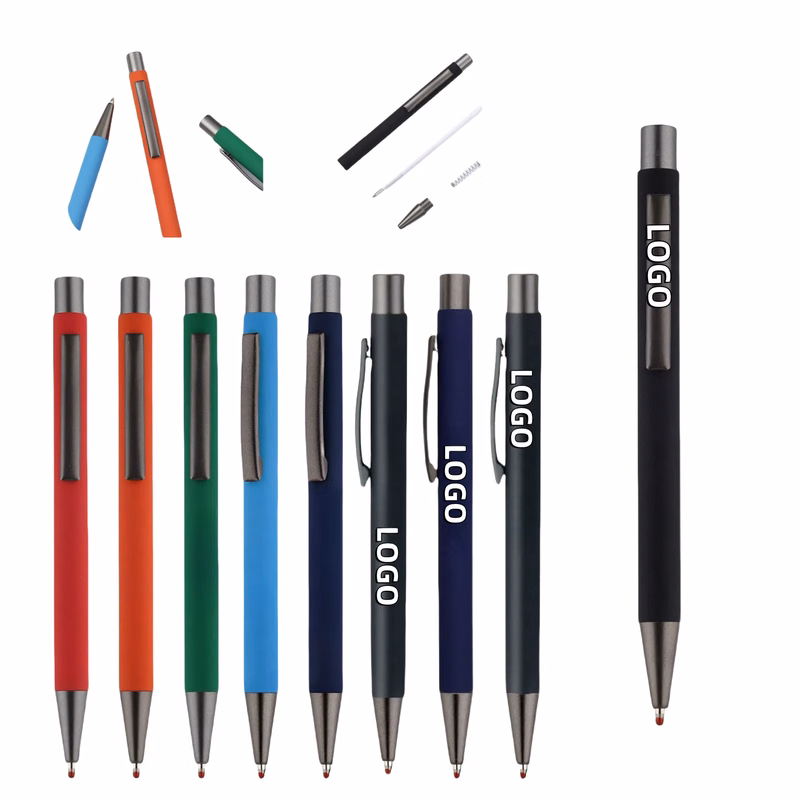 Pressable Aluminum Rod Business Carbon Advertising Pen