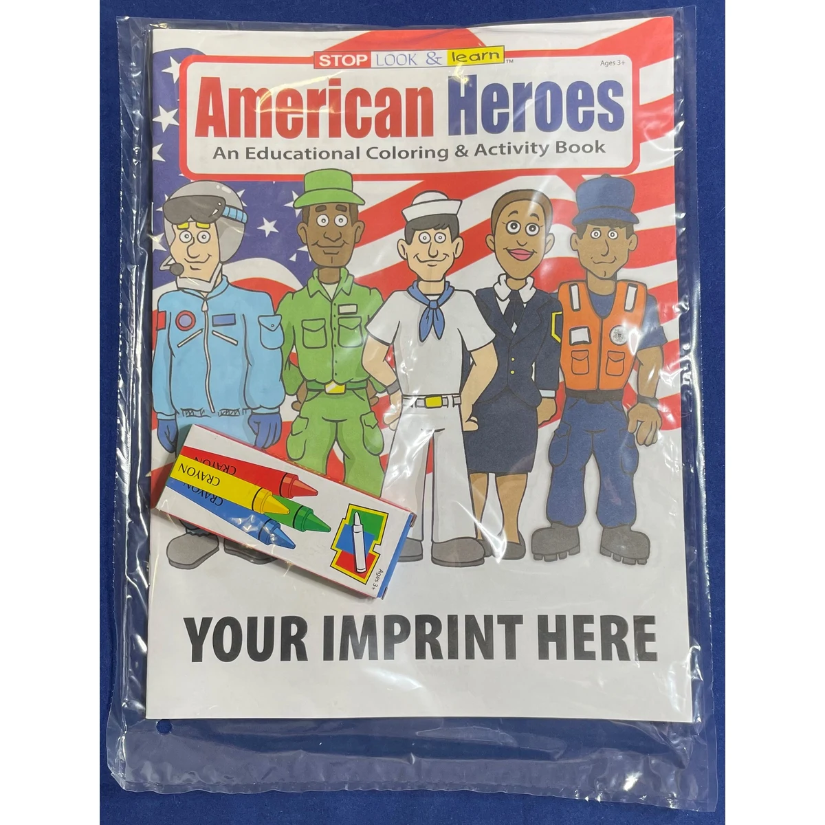 COLORING SET - American Heroes Coloring Book Fun Pack 1