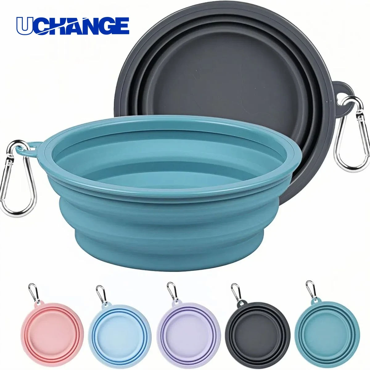 22oz Silicone Folding Pet Bowl Dish 1
