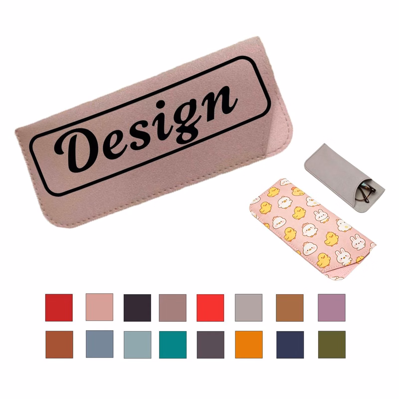 Custom PU Leather Eyeglass Pouch
