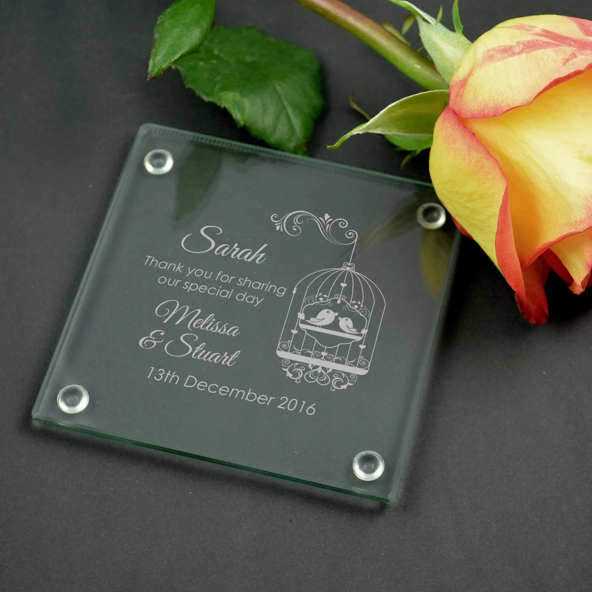 Personalized Glass Coasters 1