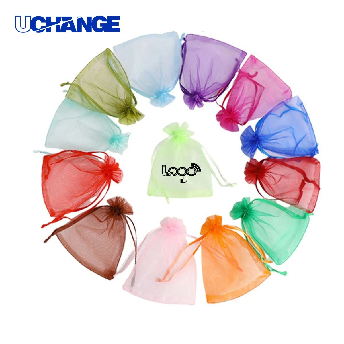 Colorful Mesh Drawstring Gift Pouch 1
