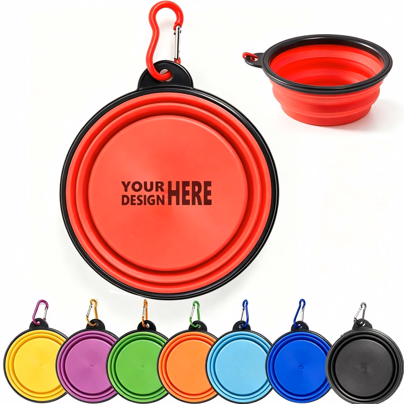 Portable Compressible Feeding Vessel With Clip Hook Suitable