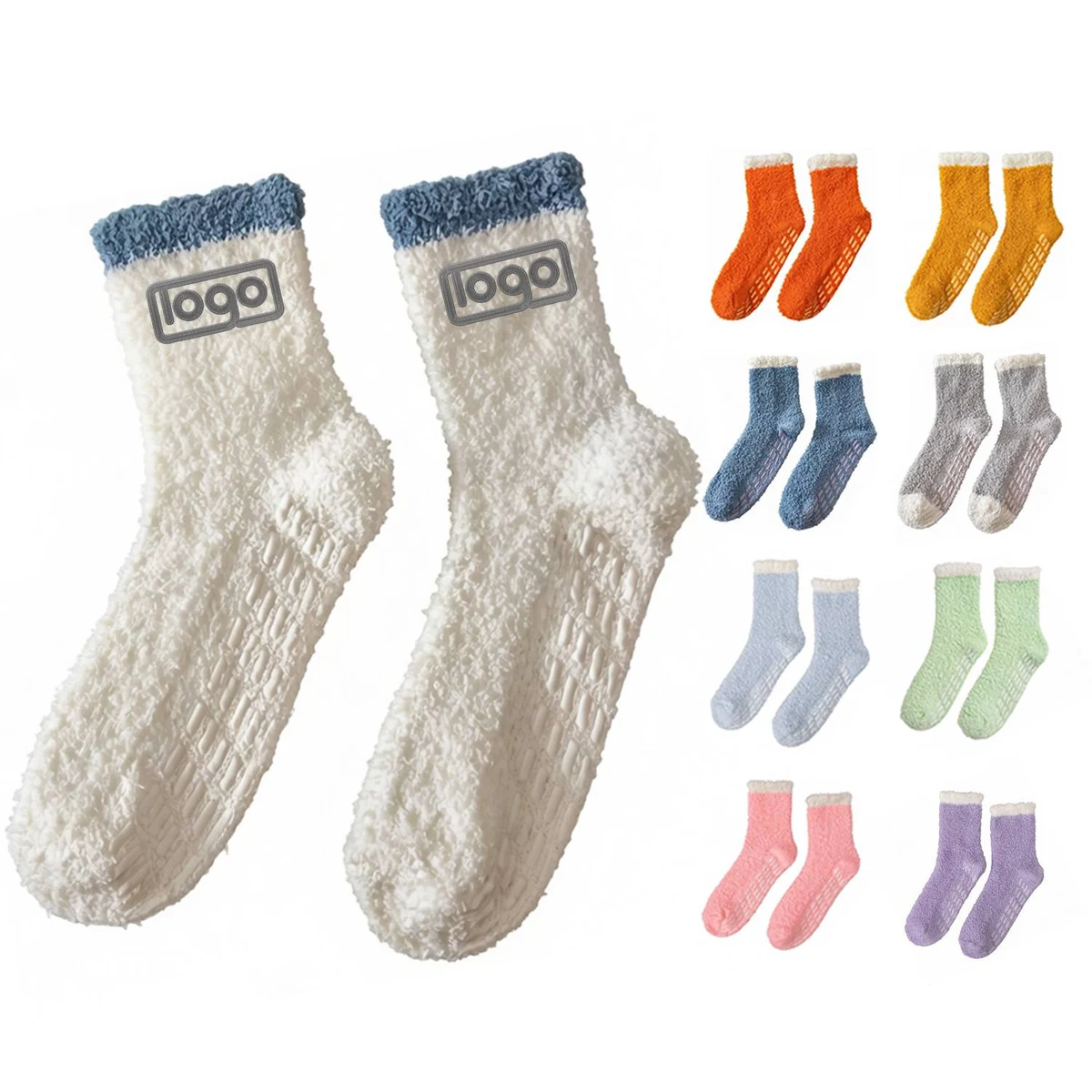 Women's Coral Fleece Anti-Slip Floor Socks 1