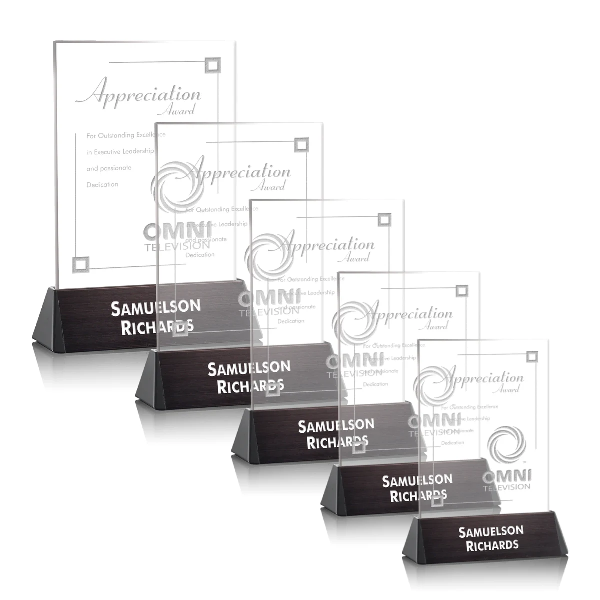 Sierra Rectangle Award - Black 1