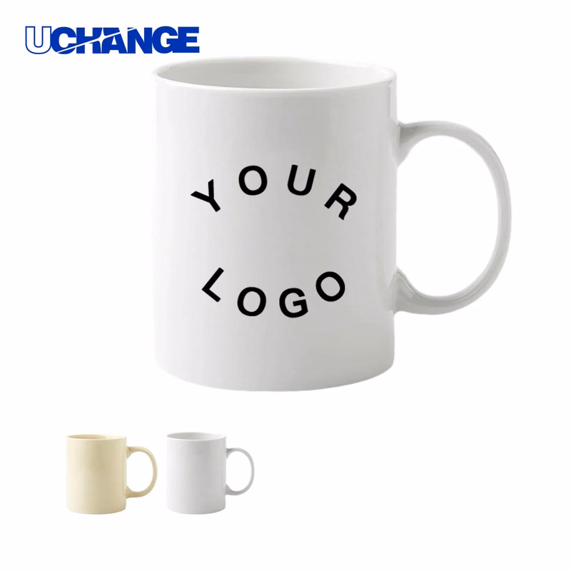 White Ceramic Coffee Cup Drinkware 12oz for Daily Use