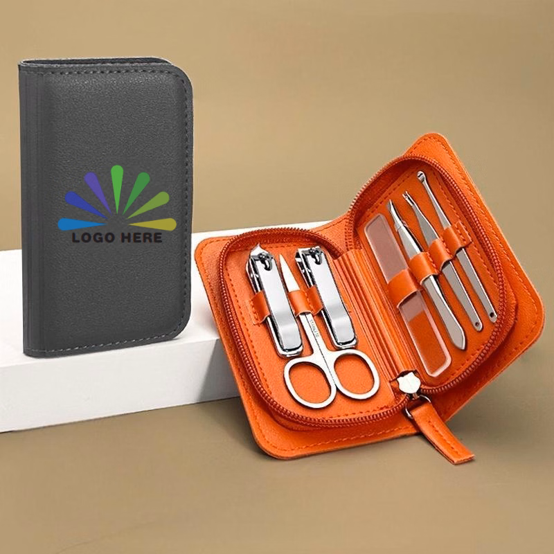 A 7-piece nail clipper set