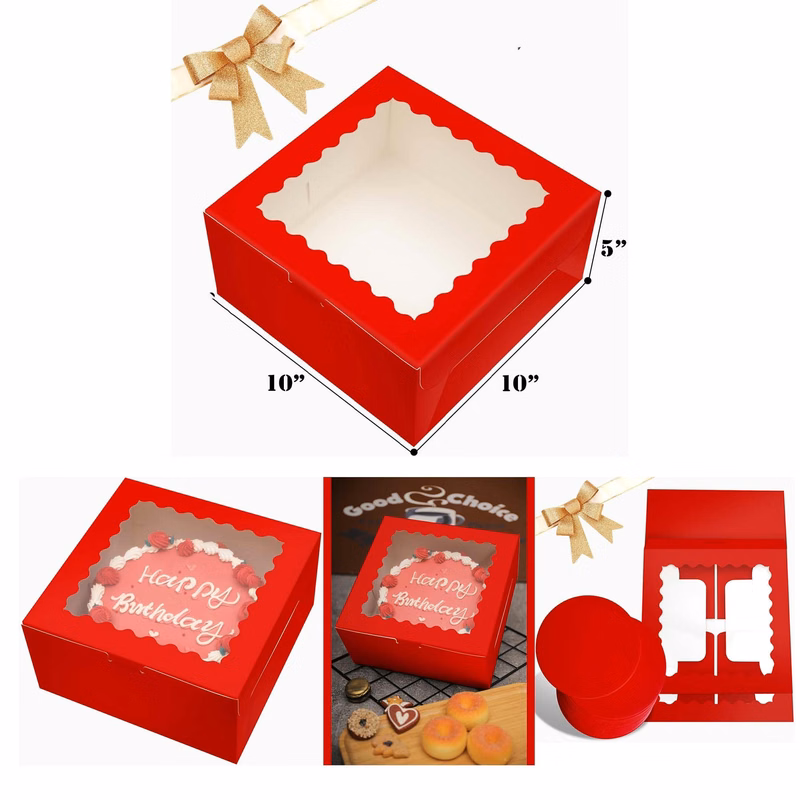 10 x 10 x 5 Inches, Cake Box With Window