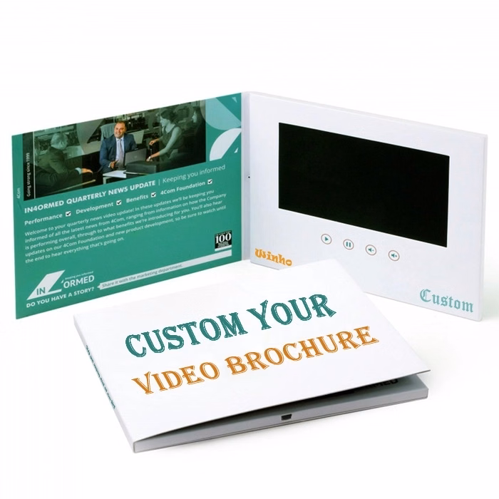 A5 Video Brochure w/ 7" Screen (A5 = 8.3" x 5.8")