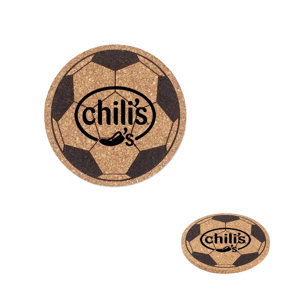 Soccer Ball Cork Coaster 1