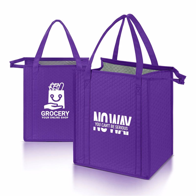 Thermal Grocery Cooler Tote Bag (Ocean)