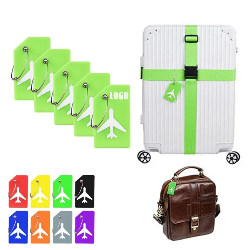 Silicone Airplane Suitcase Luggage Tag 1