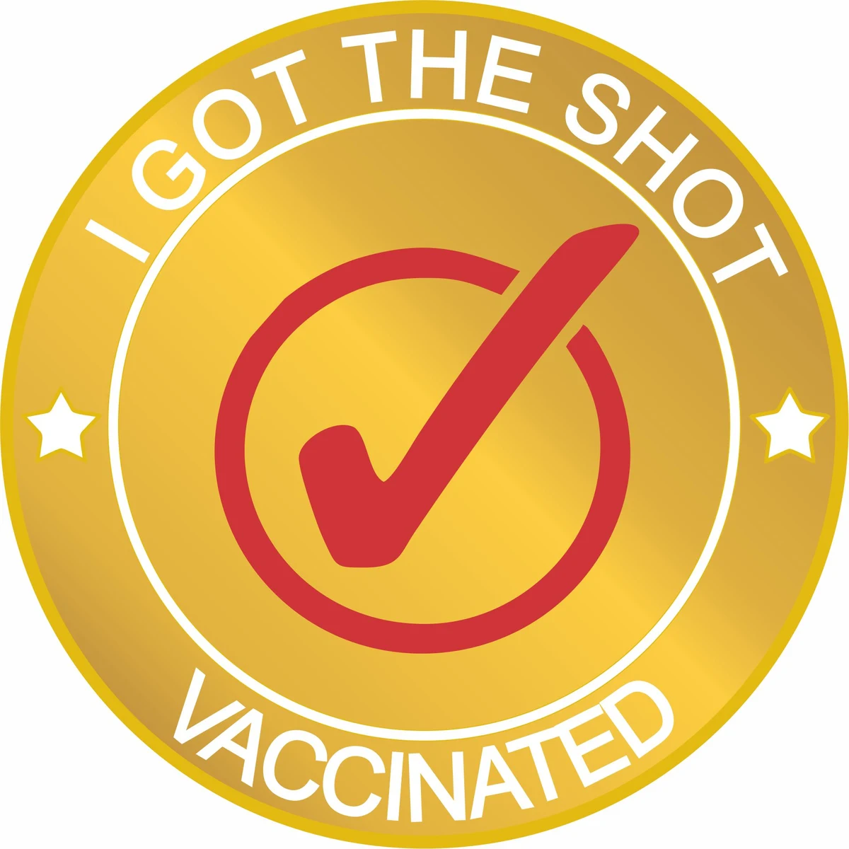 COVID 19 Vaccinated Lapel Pin 1