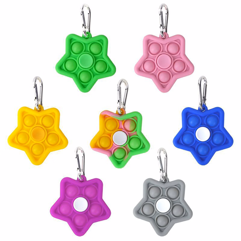 Star Pop Keychain Fidget Spinner