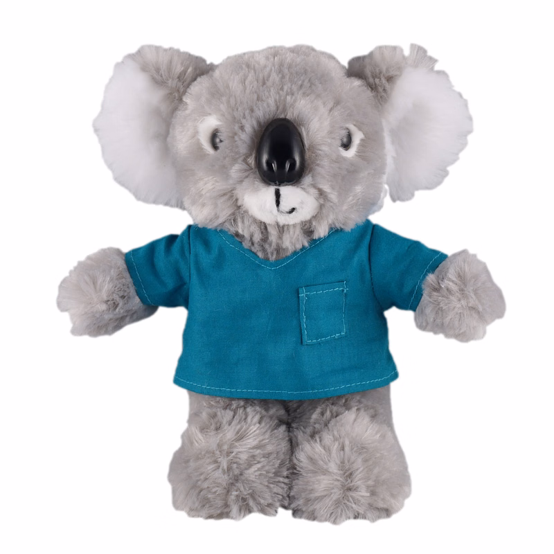 Soft Plush Stuffed Koala in scrub shirt