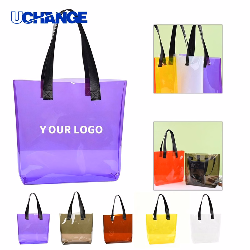 Clear PVC Stadium Tote Carrier with Reinforced Handle