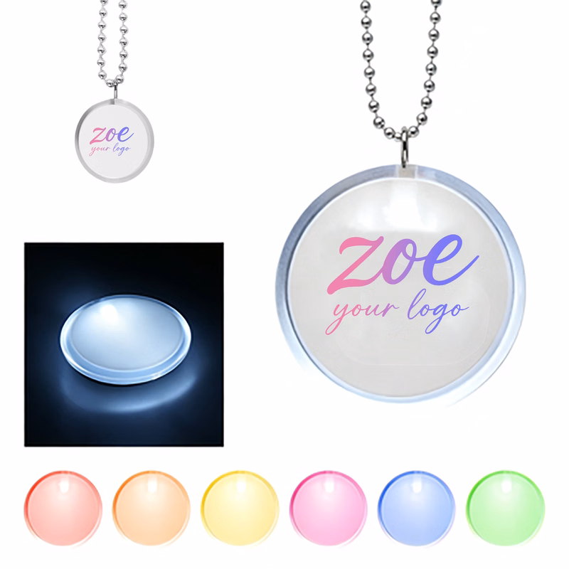 LED Badge Beaded Necklaces MOQ 50