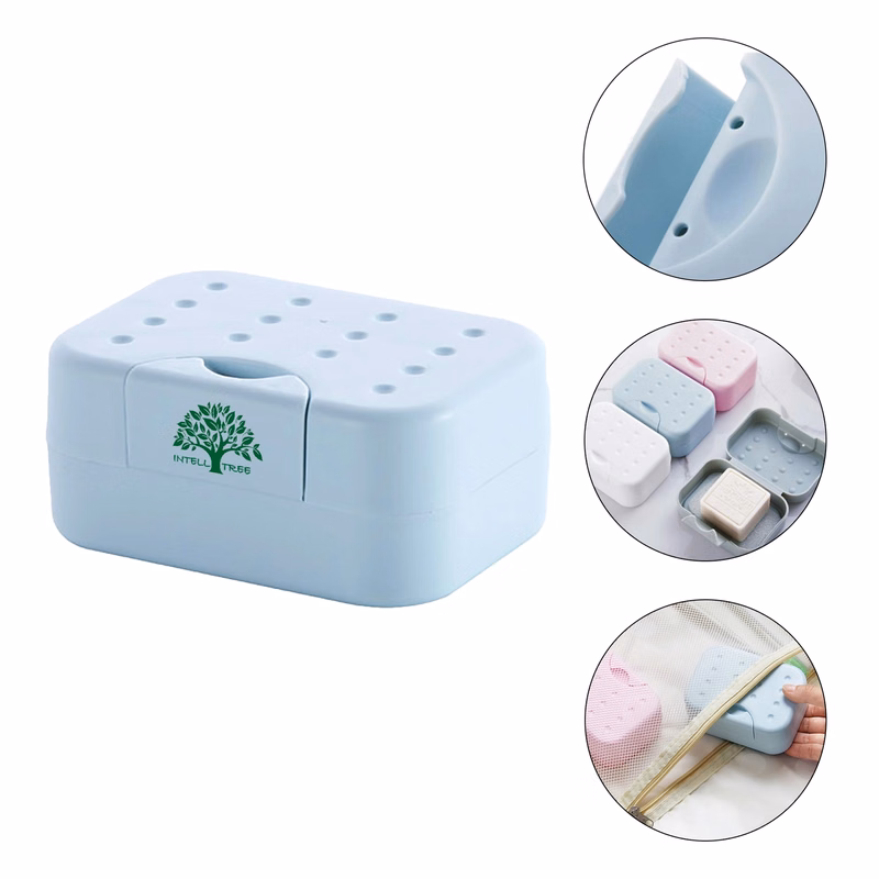 Travel Soap Portable Containe Holder With Lid