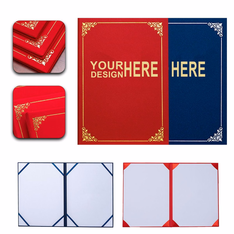 Elegant Embossed Certificate Award Document Holder