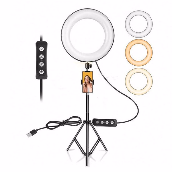 160cm height 26cm Ring Light Phone Holder for Live Stream
