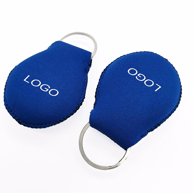 Round Neoprene Floating Key Tags