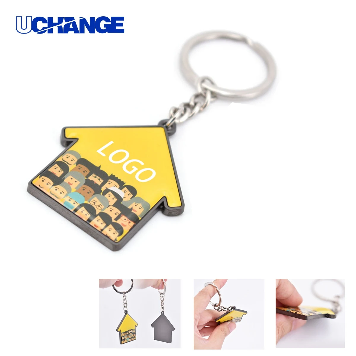 Epoxy Metal Keychain 1