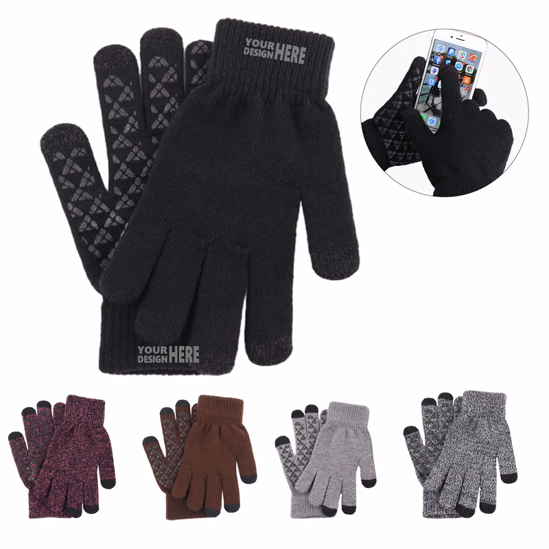 Customizable Touchscreen Knitted Gloves