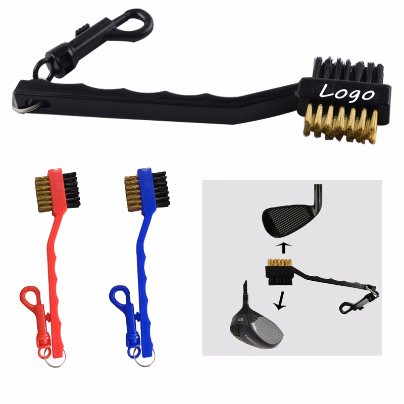 Golf Brush - Dual Bristle Groove Cleaner