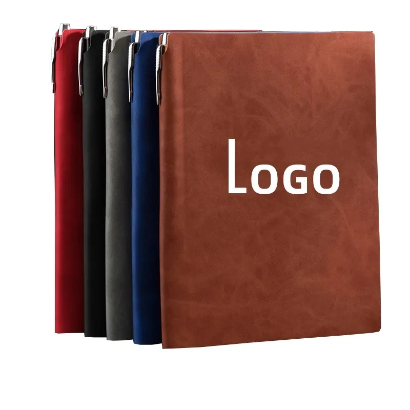 2026 A5 Business PU Faux Leather Notebook with Pen 1
