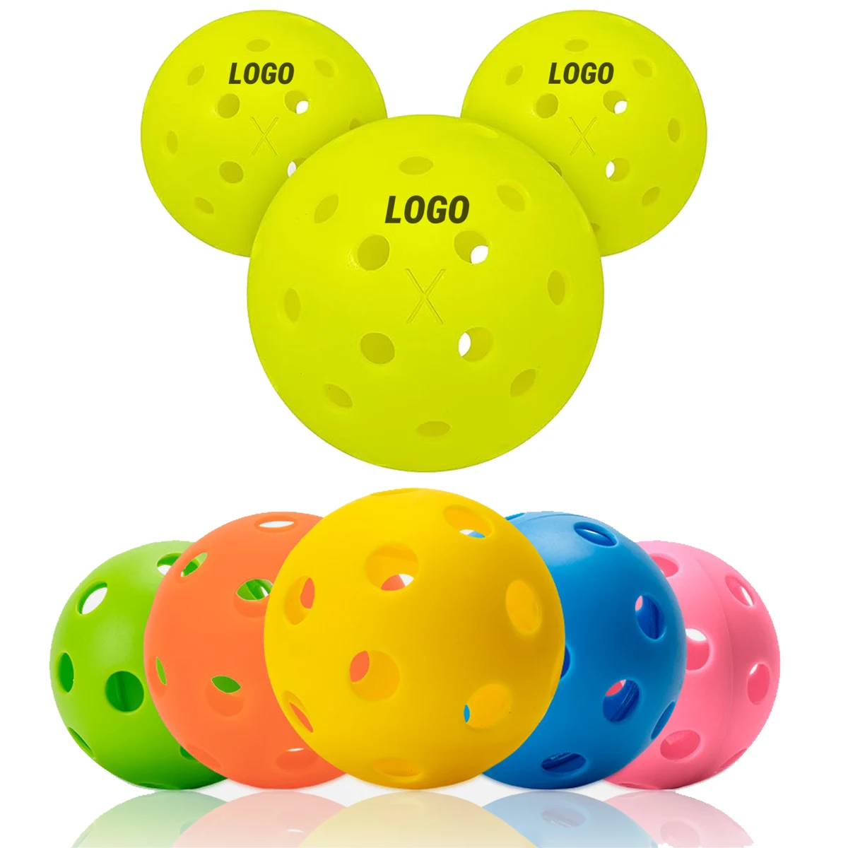 MOQ 10pcs Durable TPE Pickleballs 1
