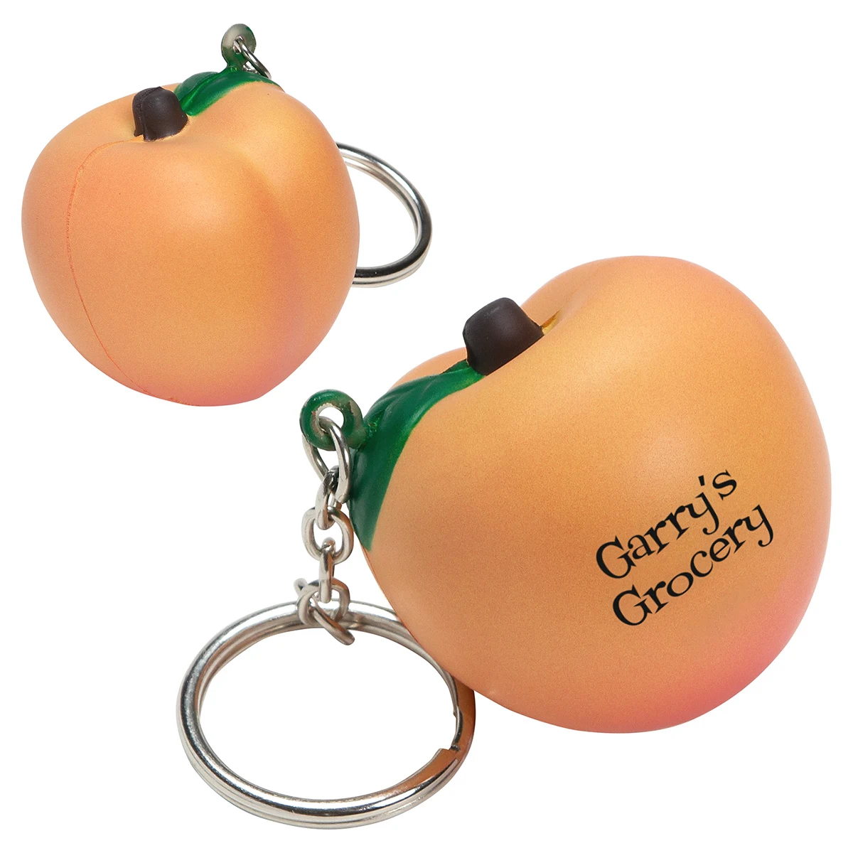 Peach Stress Reliever Key Chain 1