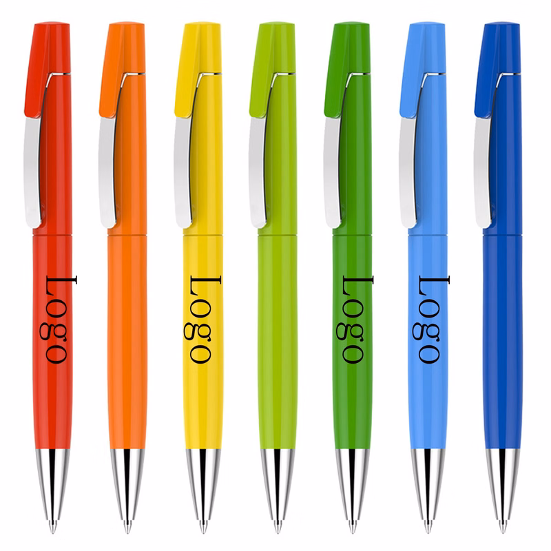 Metal Clip Pen Rotary Business Simple Ballpoint Pen