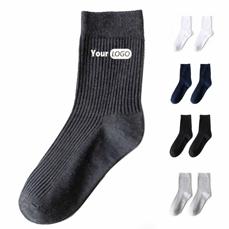 Men's Cotton-Polyester Mid-Calf Socks