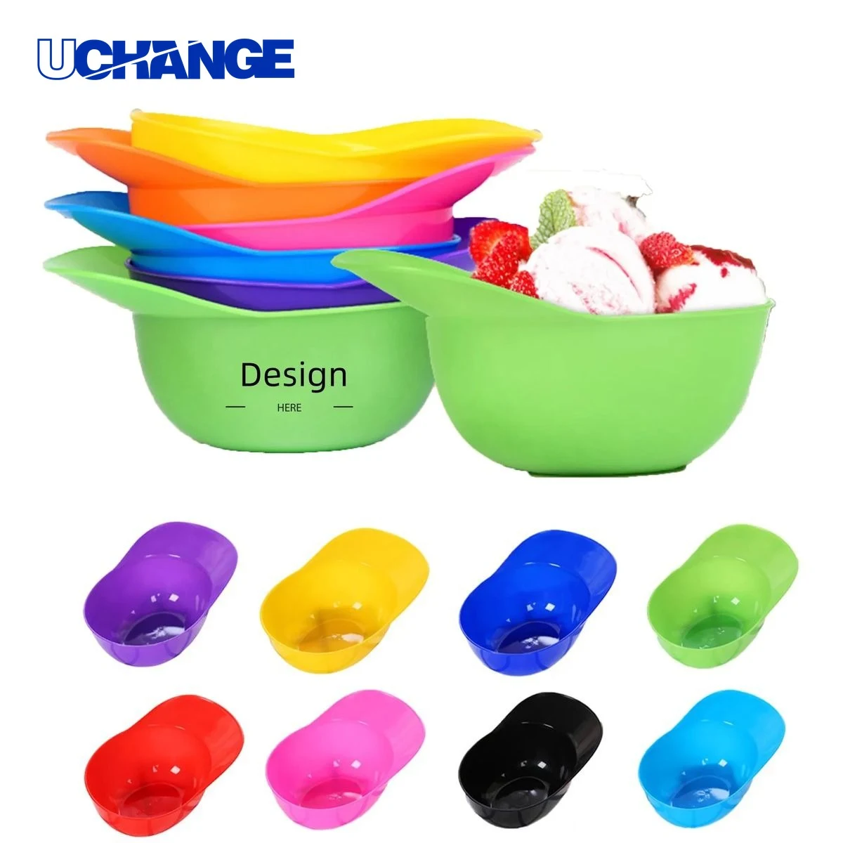 Mini Baseball Hat Ice Cream Dessert Bowl 1