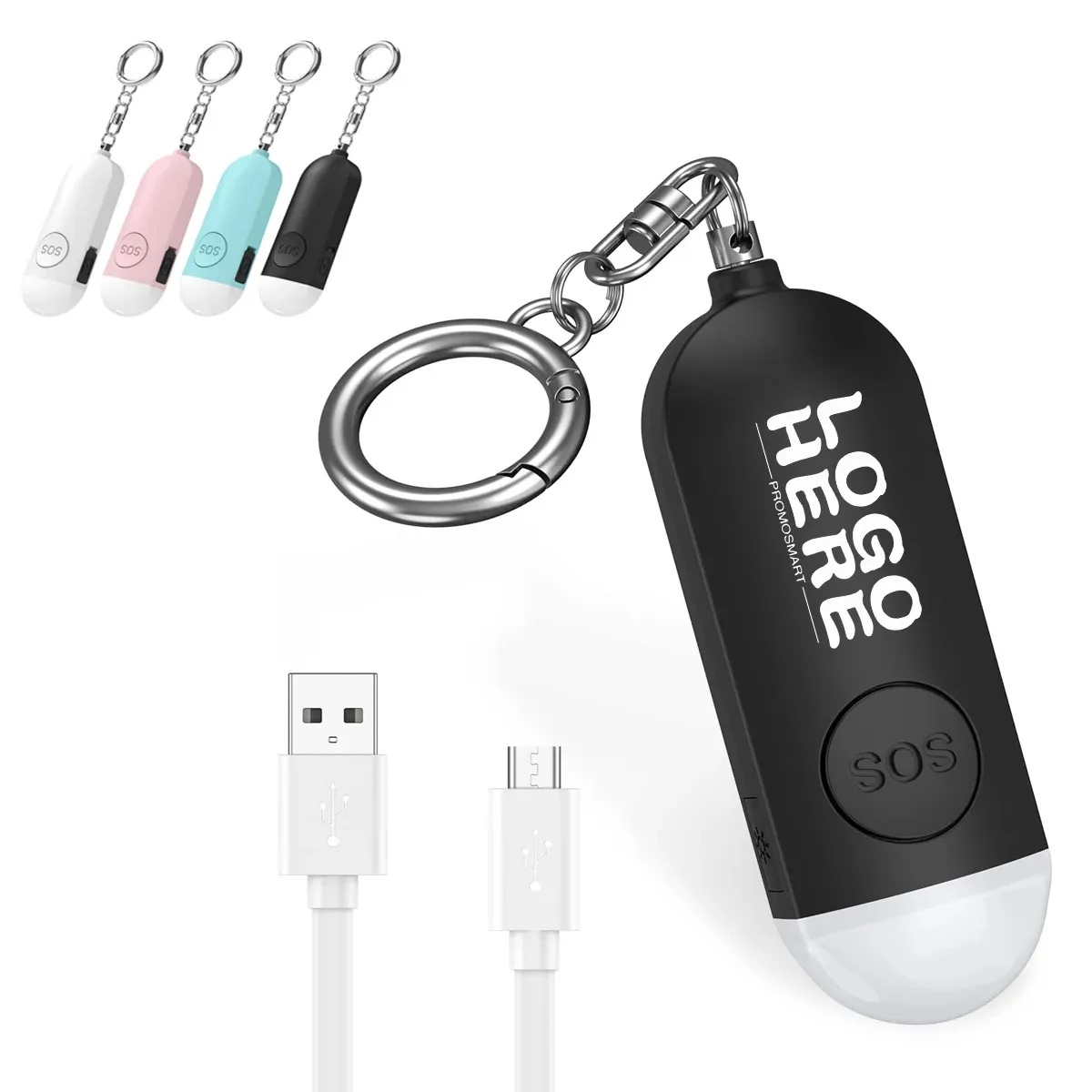 130dB Loud Personal Alarm With LED Flashlight 1