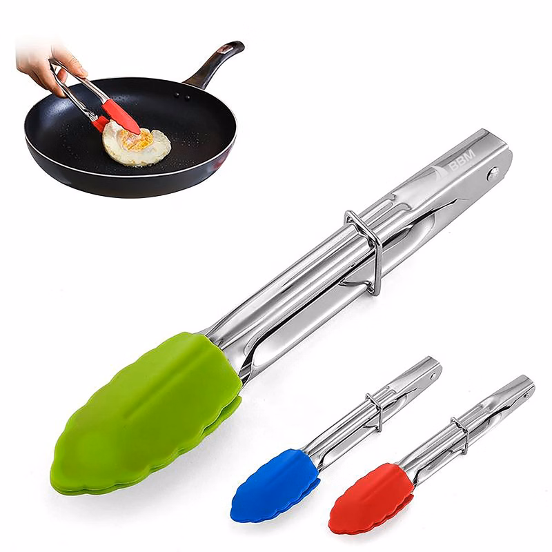 7 In Silicone Kitchen Food Tongs