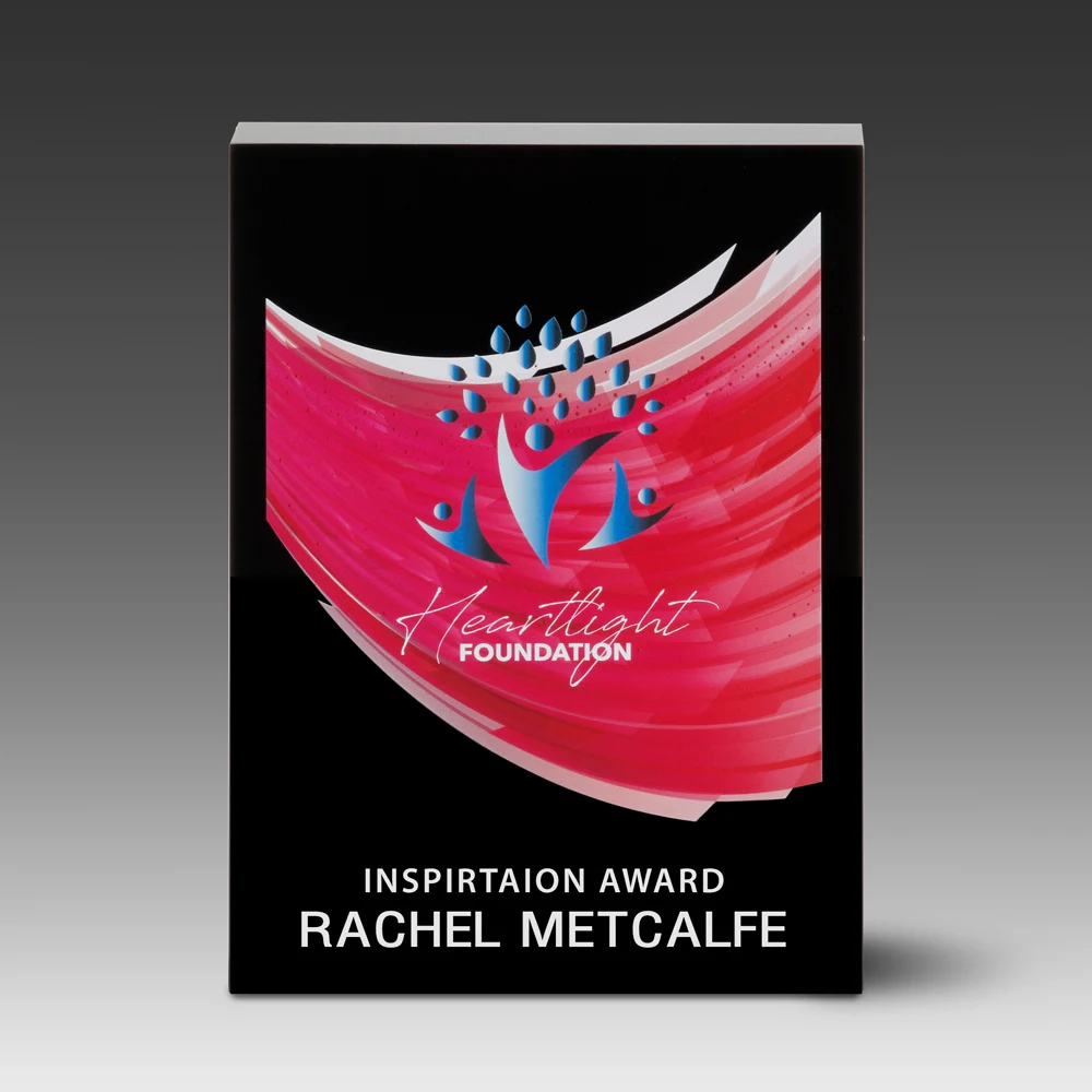 5" x 7" Rectangle Award Black 1