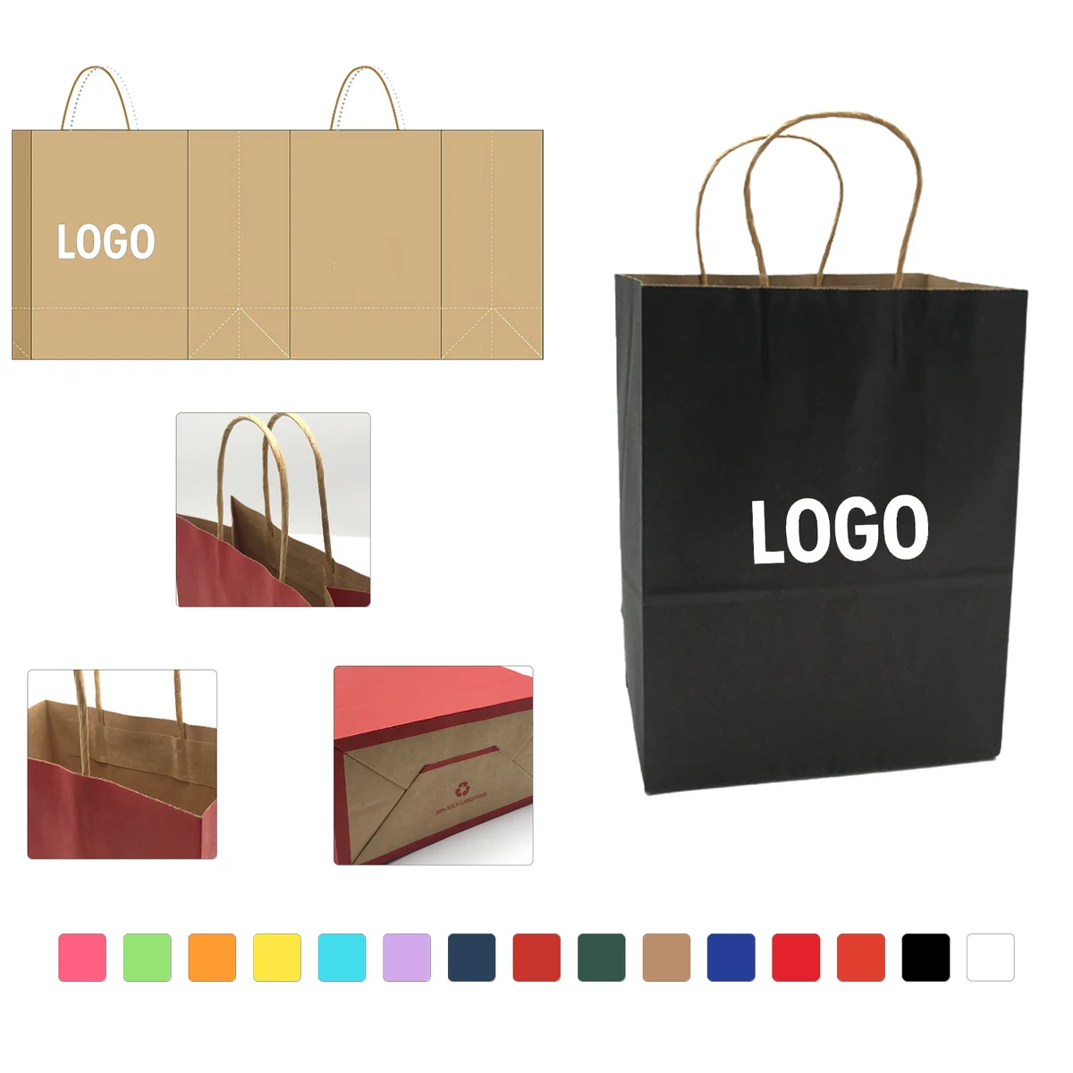 Custom Kraft Paper Shopping Bag 1