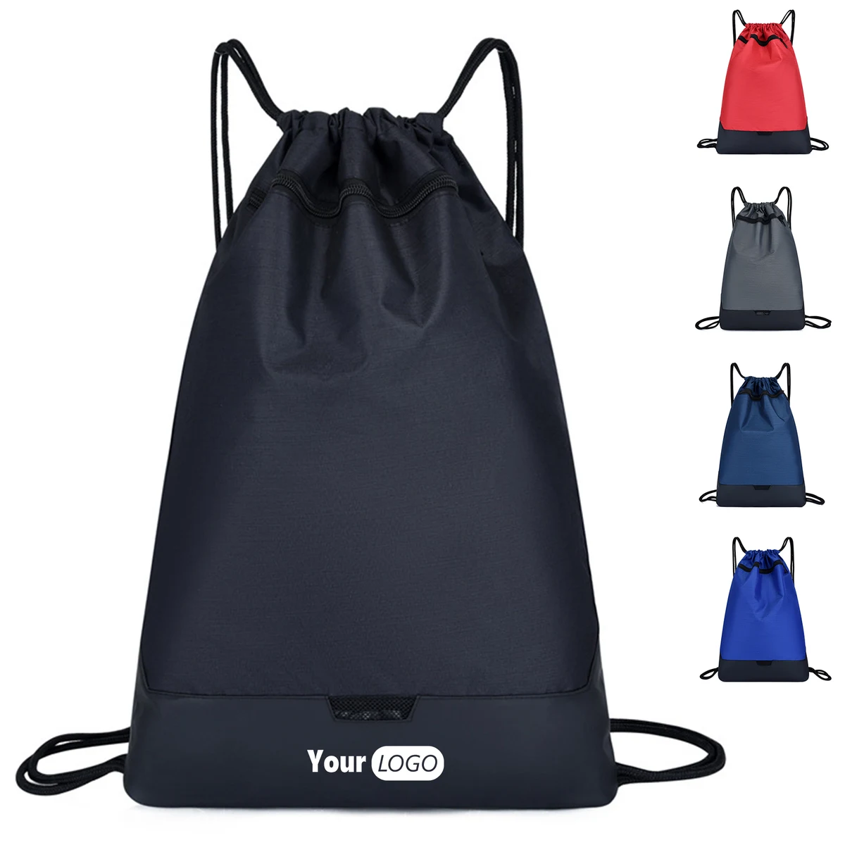 Oxford Fabric Splash Proof Double Shoulder Drawstring Bag 1